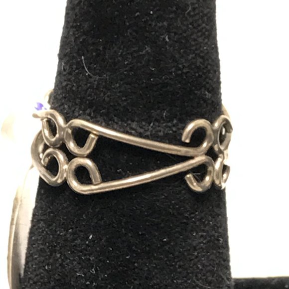 Sterling Silver Wire Ring, Size 10 - Picture 2 of 6
